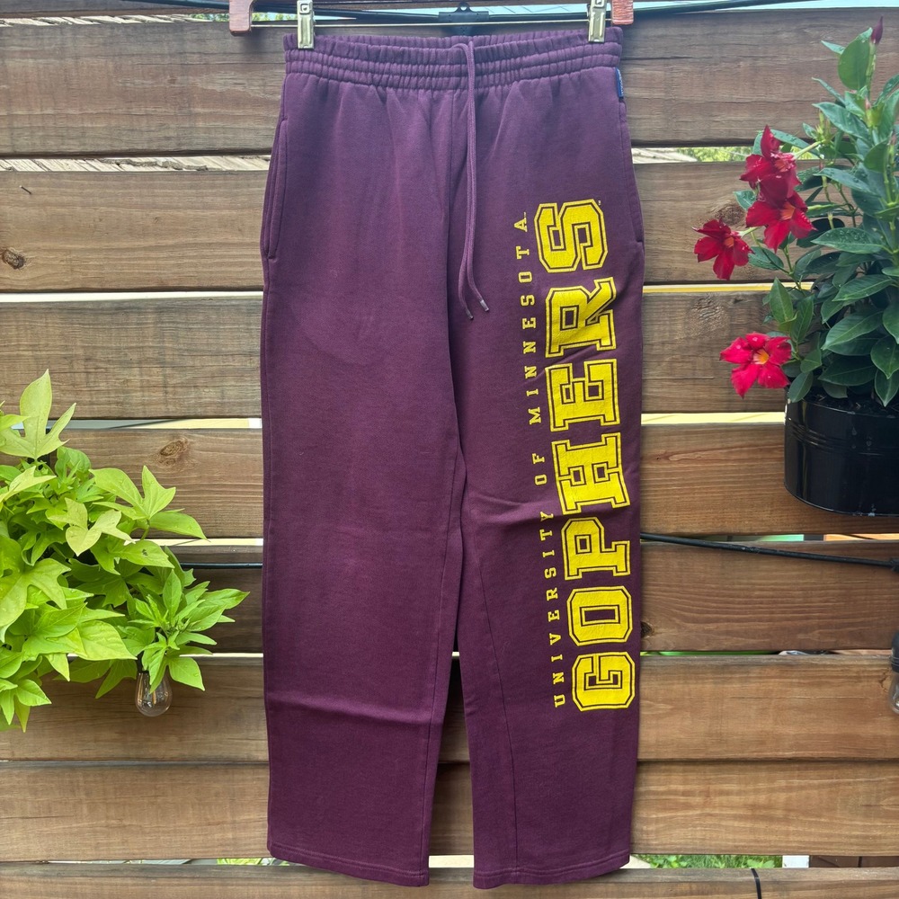 JanSport Minnesota Gophers Pants Small Maroon Used Graphic Sweatpants